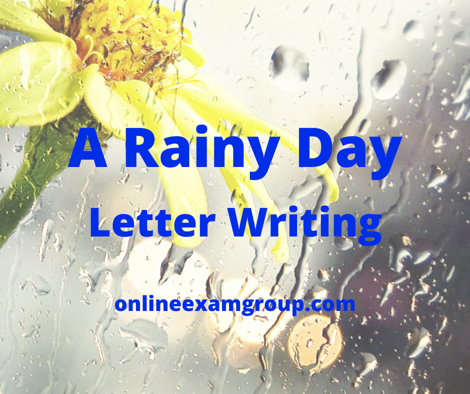 write a letter to your friend about flood