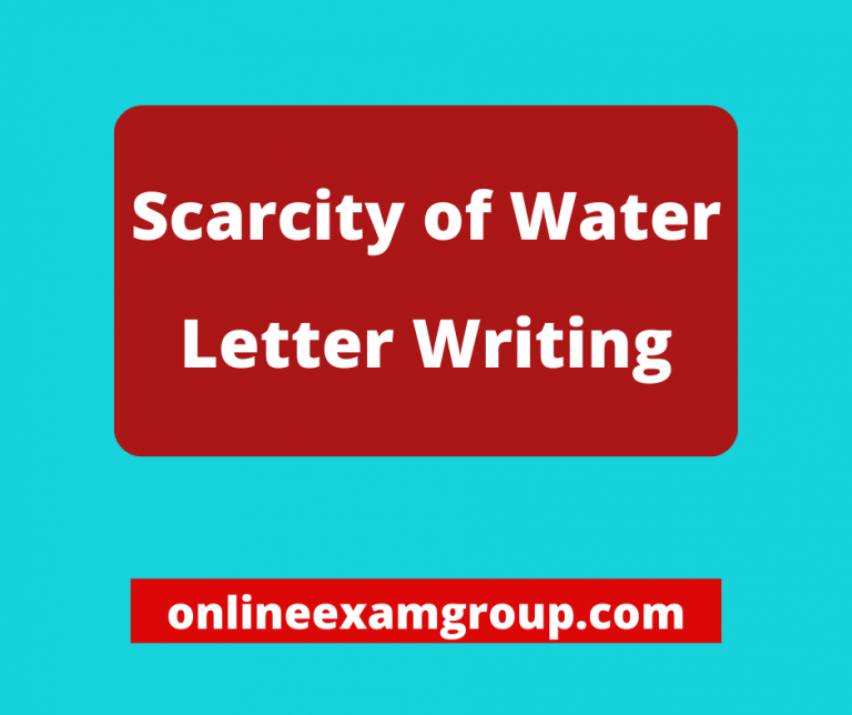 Scarcity of water in your locality due to the excessive use of shallow ...
