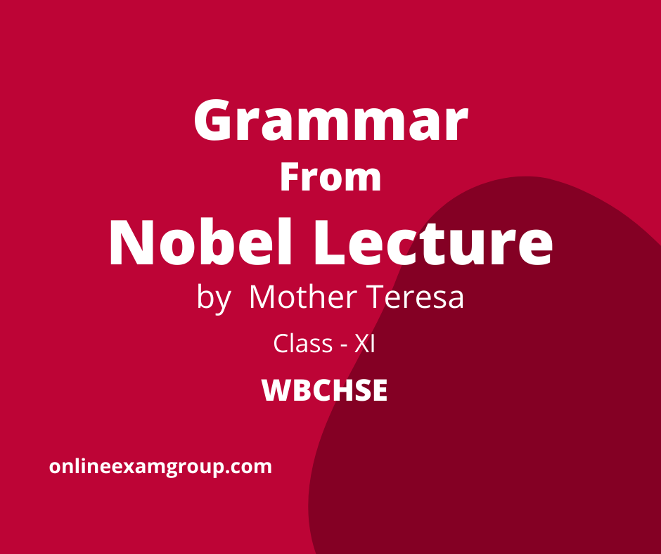 Nobel Lecture Textual Grammar